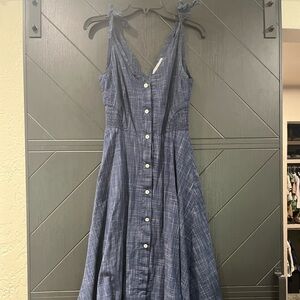 Summer faux button dress